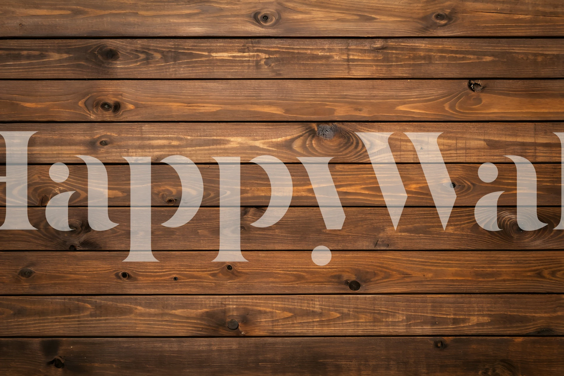 Rich brown wood texture wallpaper in a room