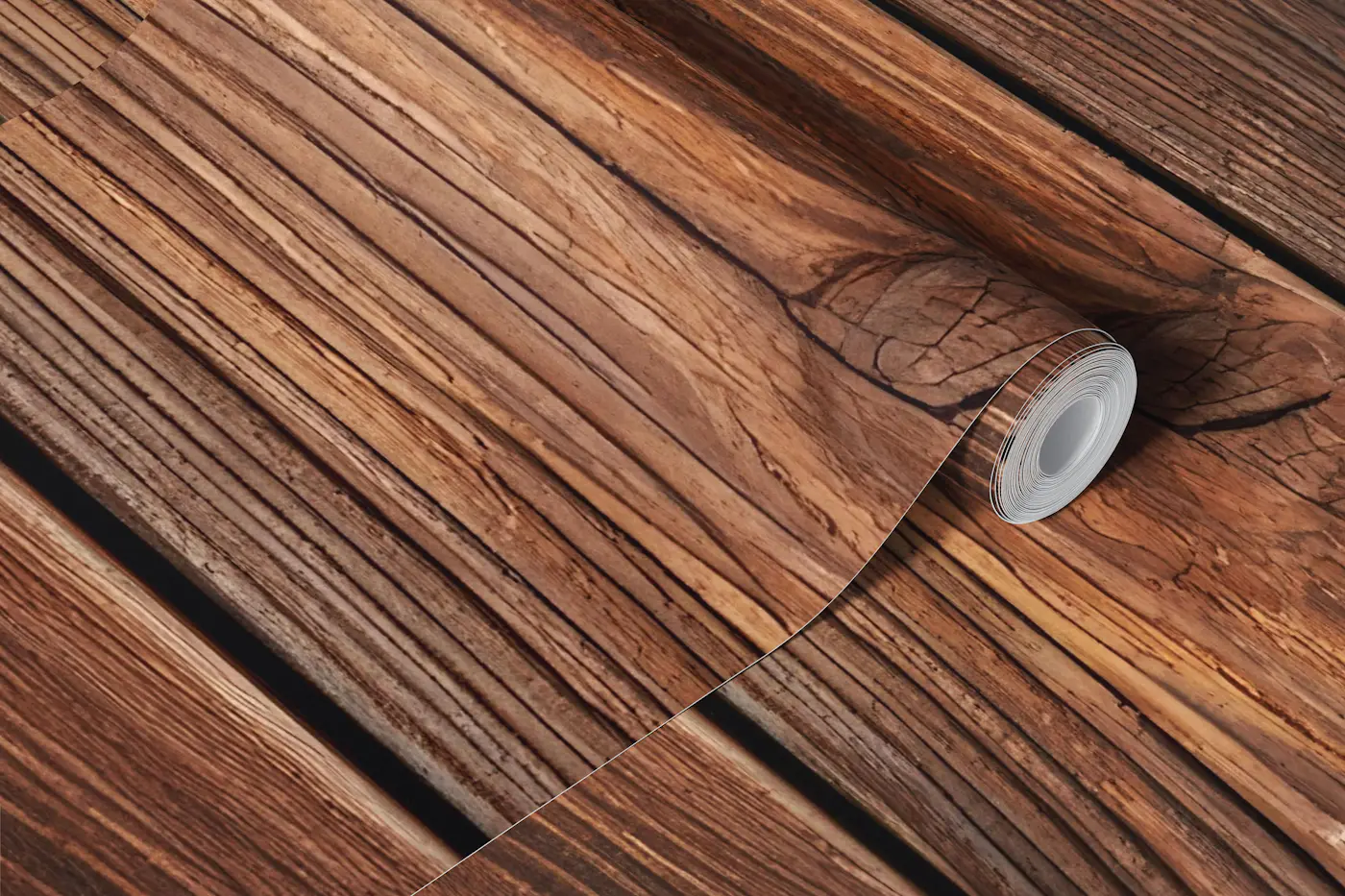 Stylish Plank Wood Texture wallpaper roll