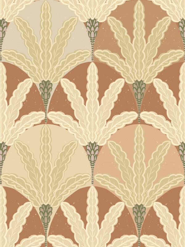 Palm Leaf Scallop Arches