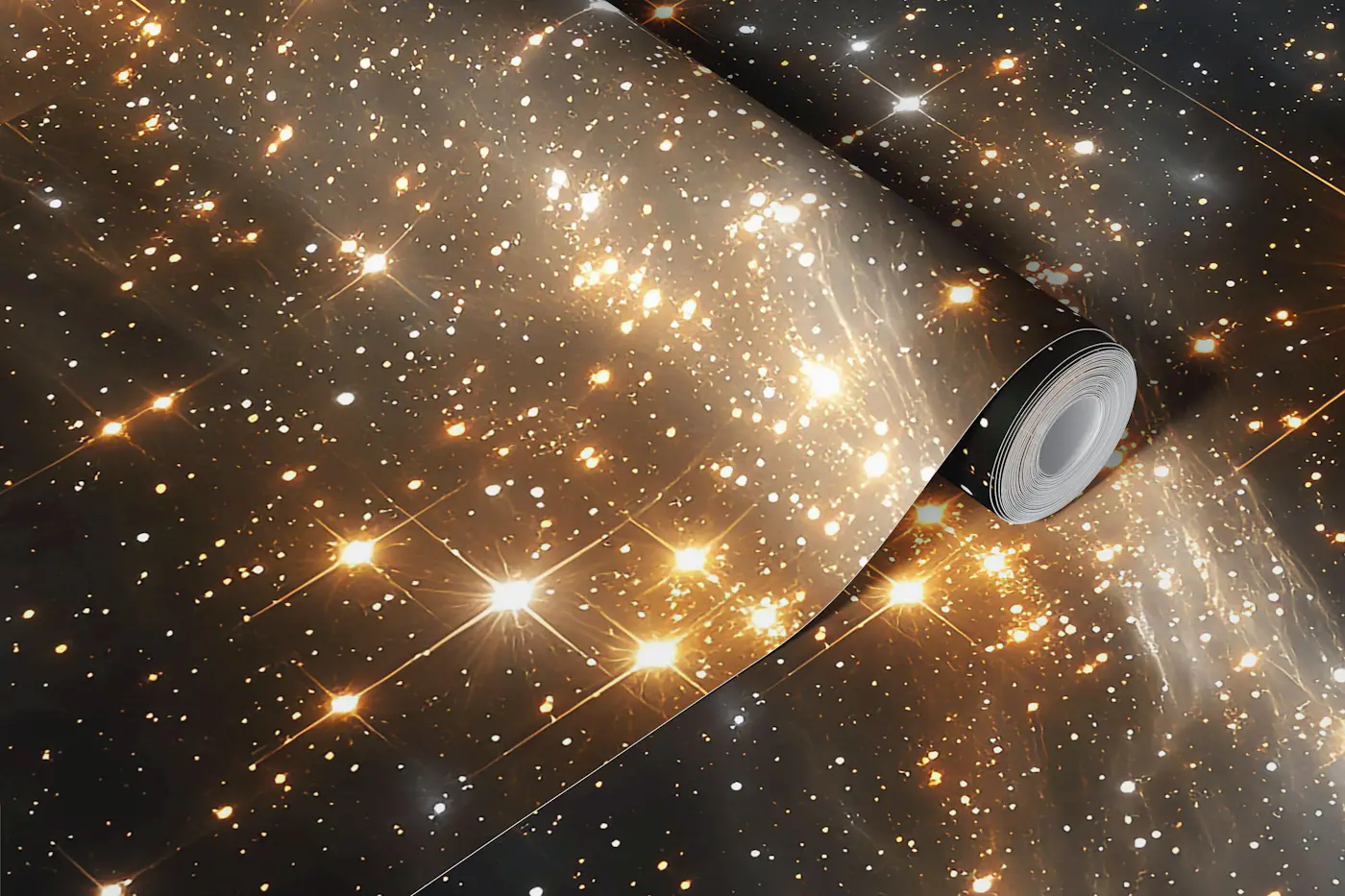 Midnight Galaxy Sparkle wallpaper roll