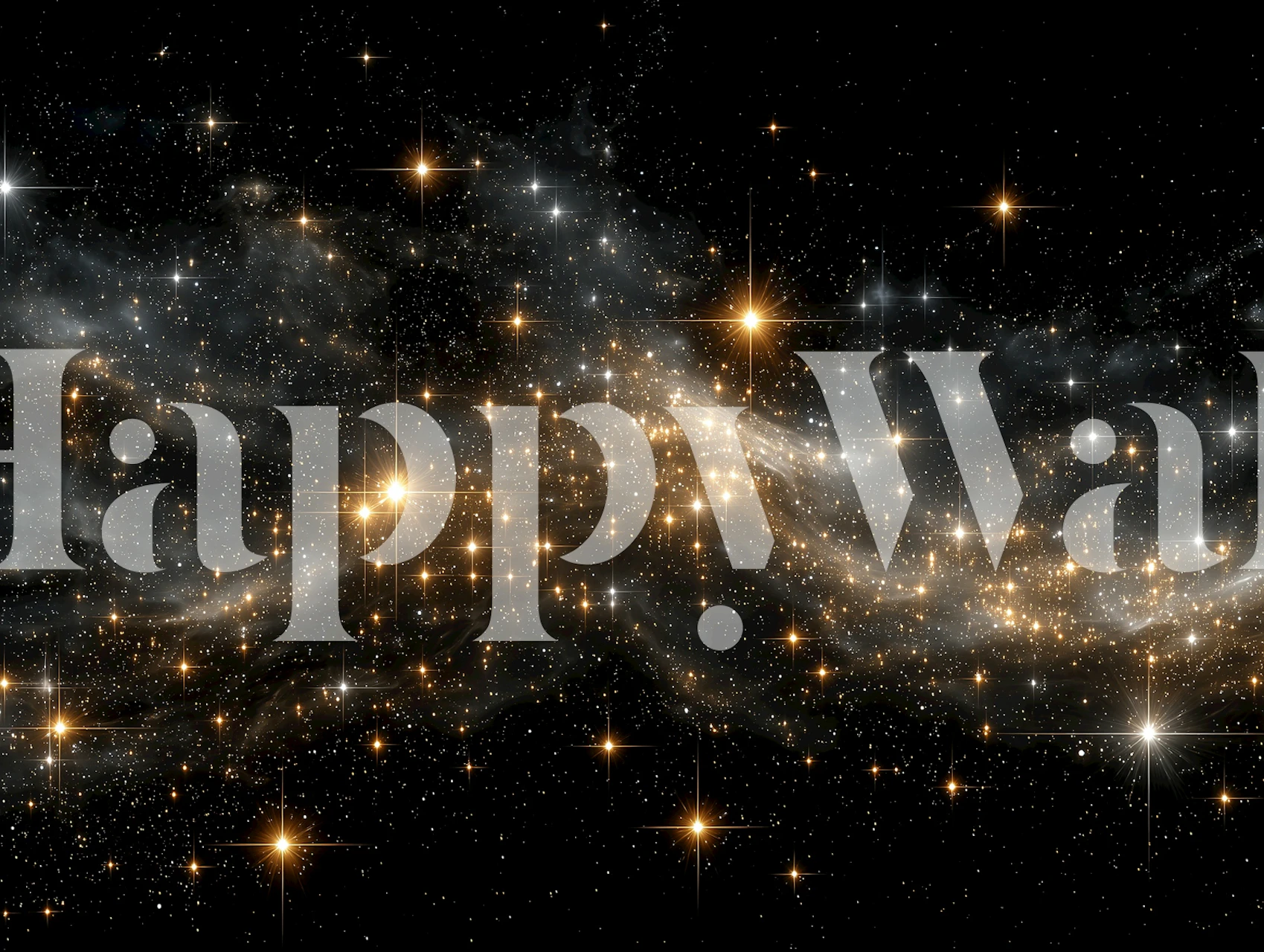 Midnight Galaxy Sparkle tapete istabā