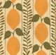 Rustic Lemon Botanical Ochre Beige Green