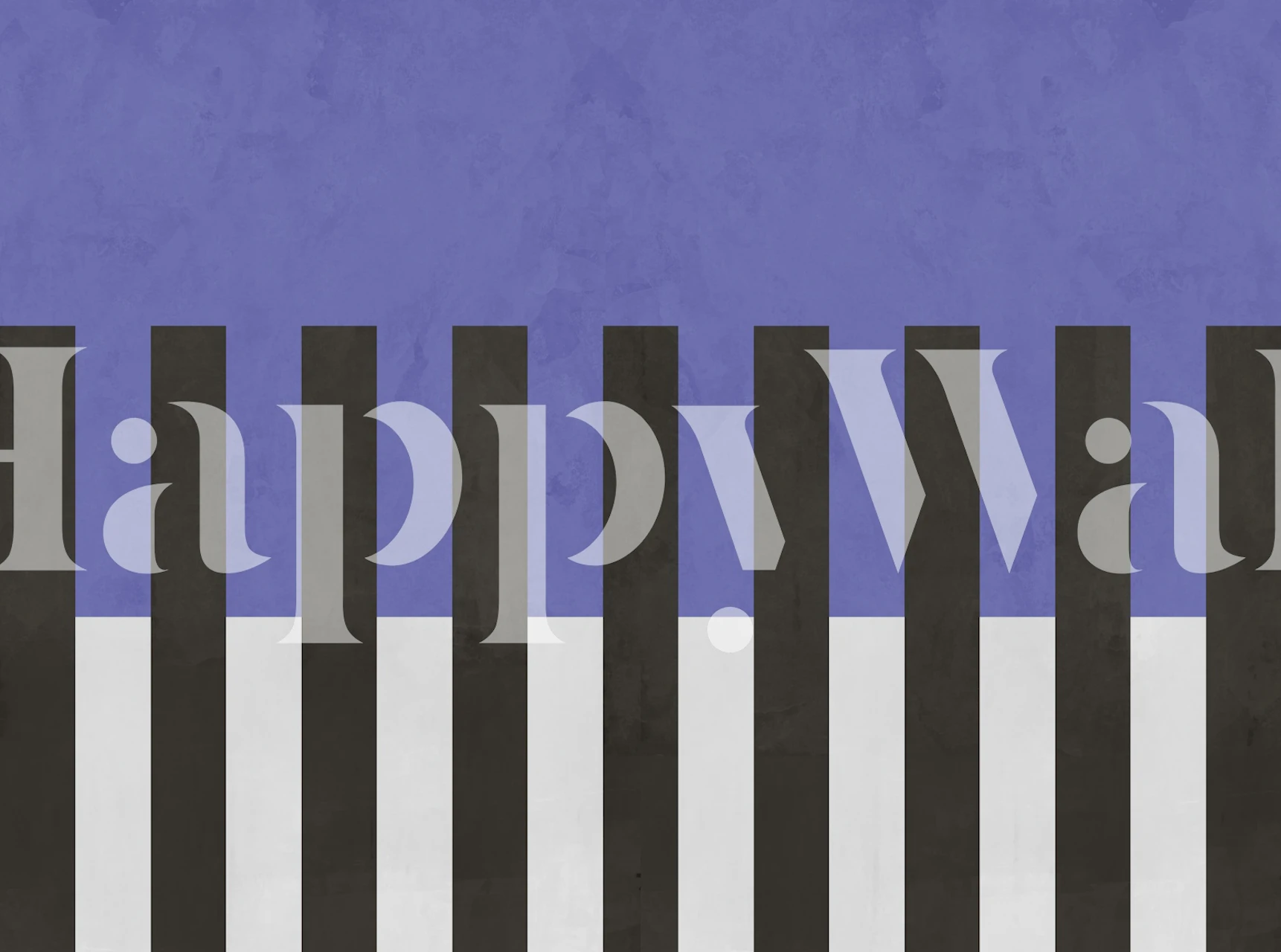 Piano Very Peri wallpaper in a room