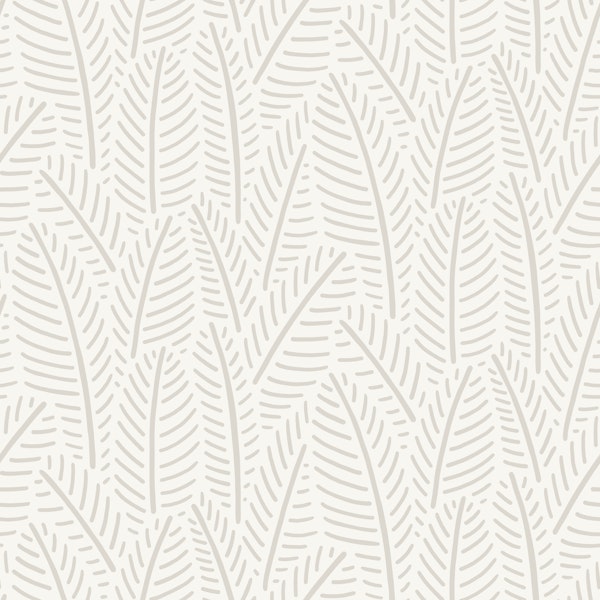 Herringbone Leaves 1B - Warm Minimalist