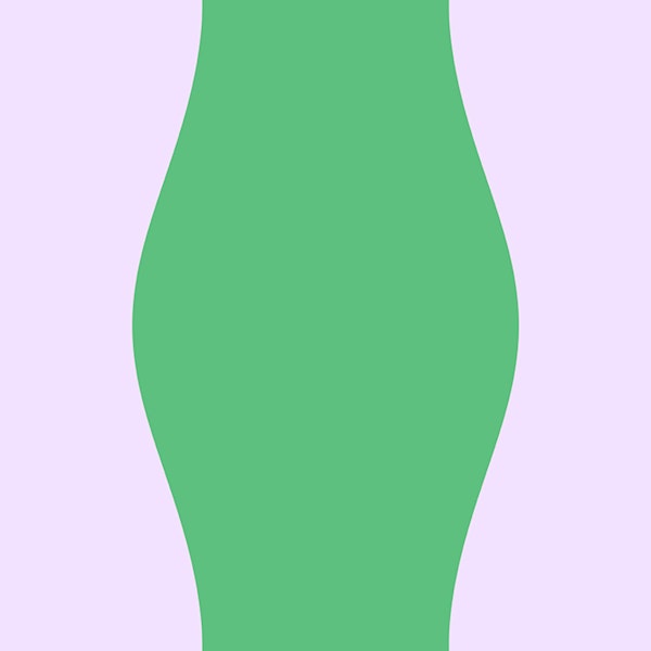 Bold vertical wavy stripes