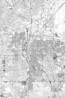 Denver Map Portrait wallpaper