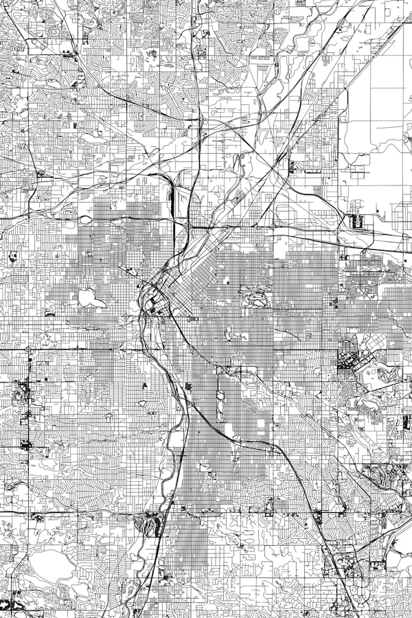Denver Map Portrait