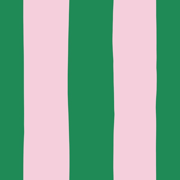 Blush Pink and Emerald Stripes