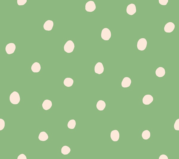 Hand Drawn Dots Sage Green