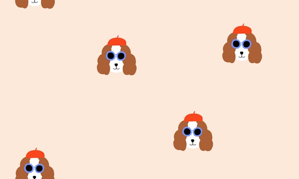 Playful Dog With Cool Sunglasses