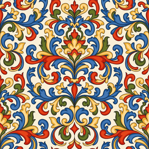 Florentine Baroque Floral Ornamental Scrolls