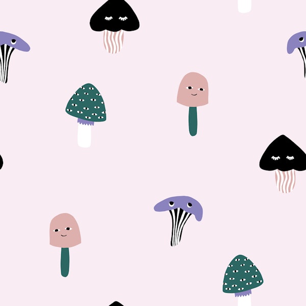 Playful Magic Mushroom Garden