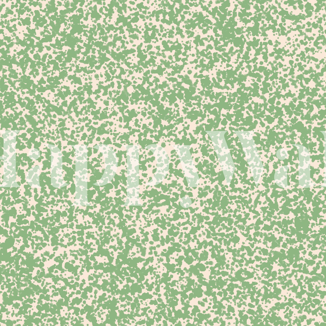 Blødt grønt prikmønstret tapet vises