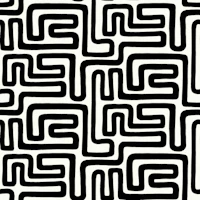 Black White Bold Maze wallpaper