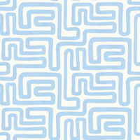 Pastel Blue Abstract Maze wallpaper
