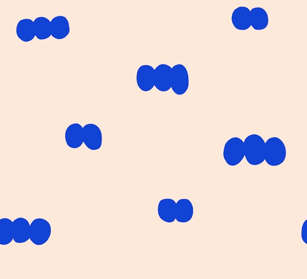 Modern Blue Bubble Clouds