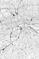 London Map Portrait papiers peint