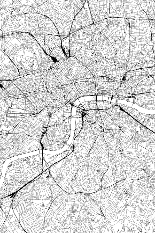 London Map Portrait