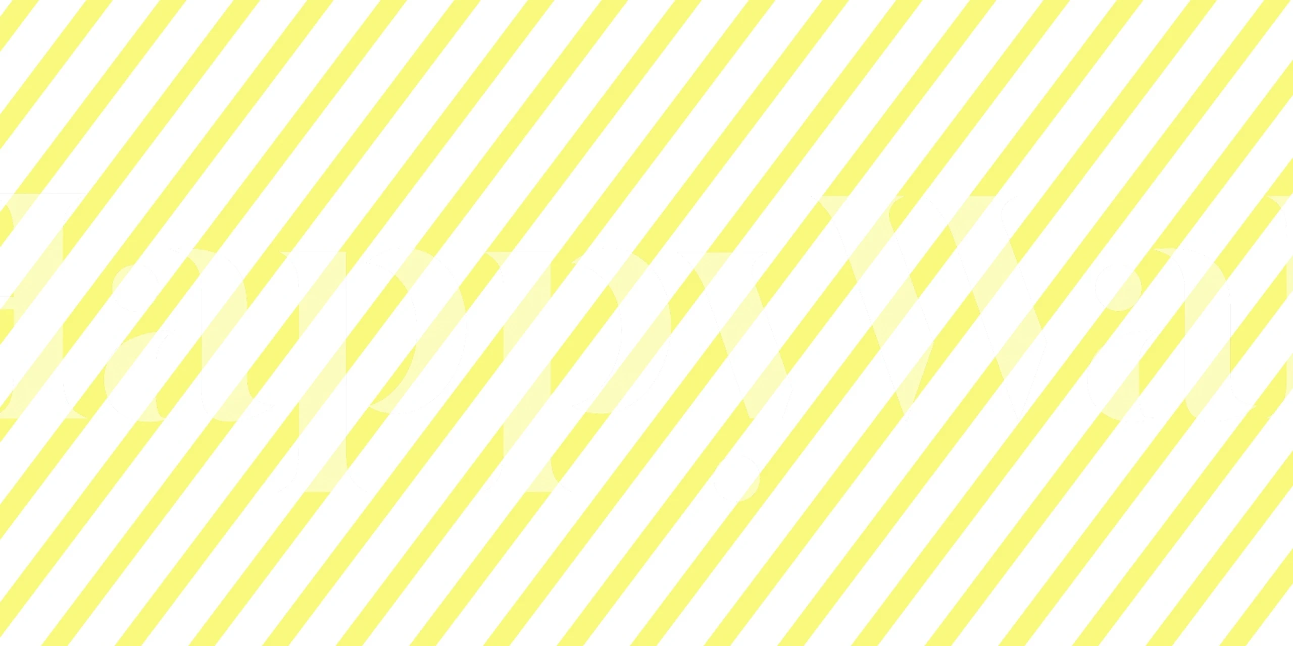 Diagonal stripes in yellow wallpaper in a room