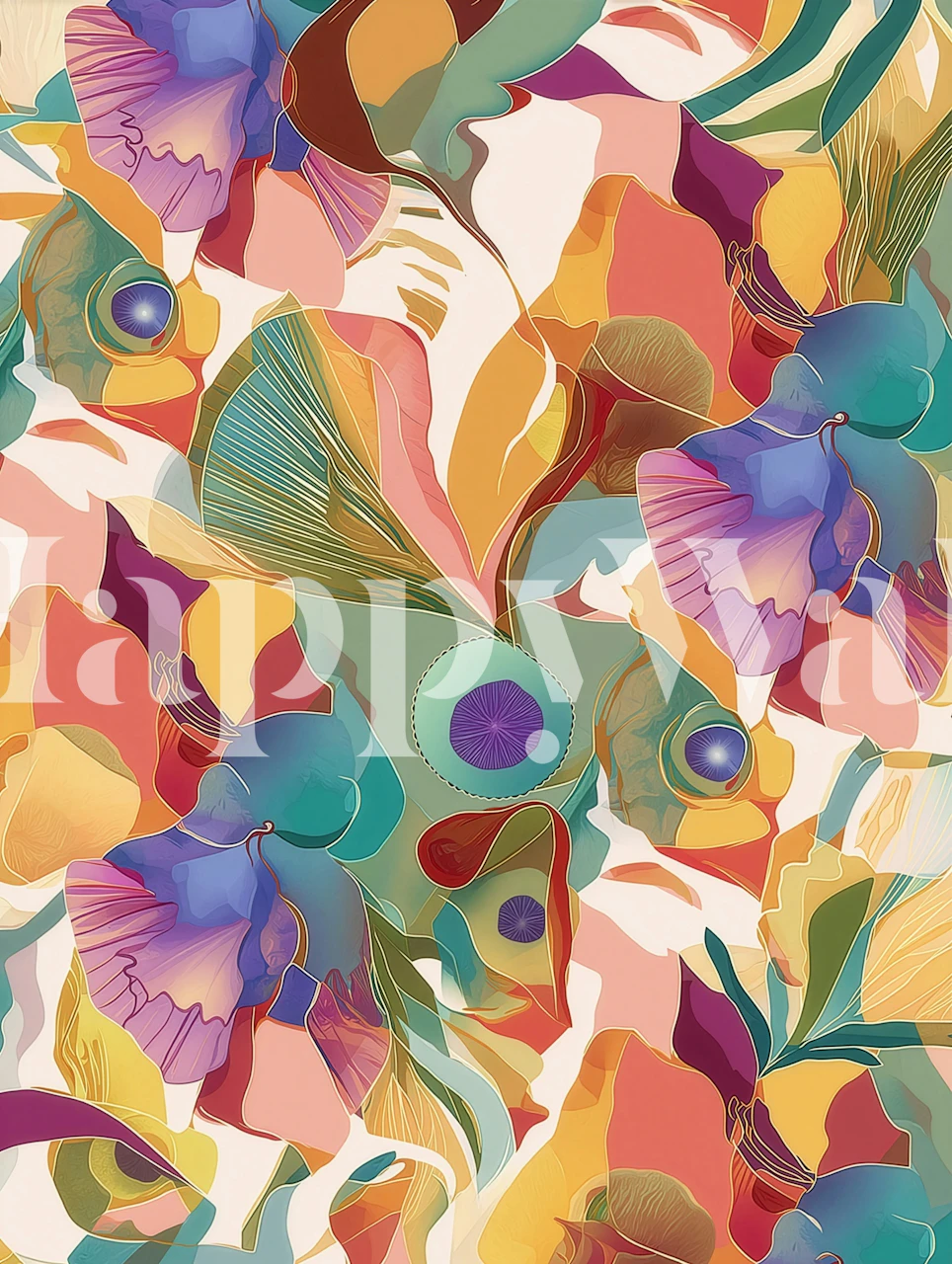 Krāsaina Perpignan tapete istabā