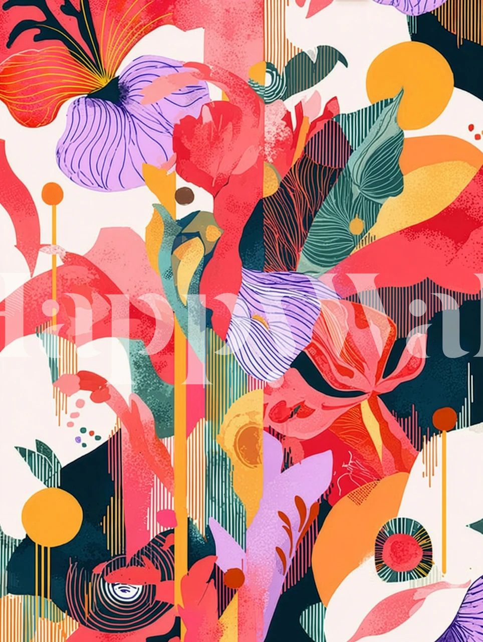 Haiti Ballad wallpaper in a room