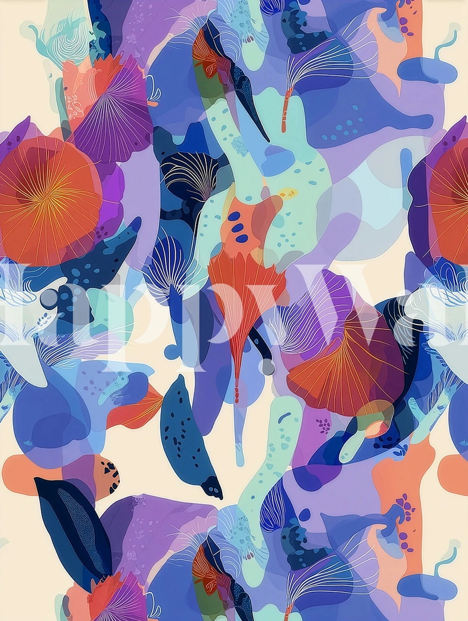 Dizajn tapety Crystal Window v izbe