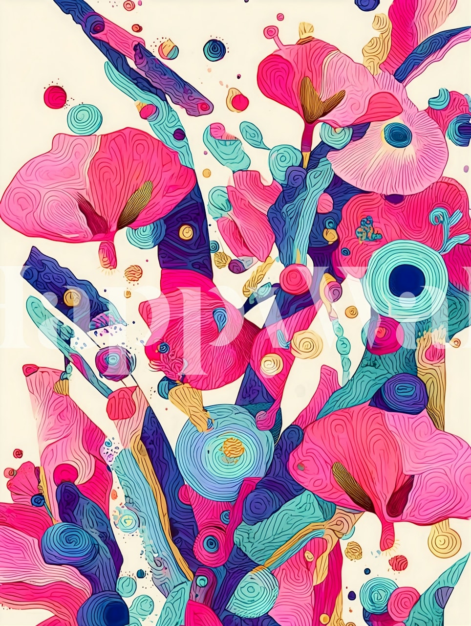 Vienna Lounge wallpaper design in a room