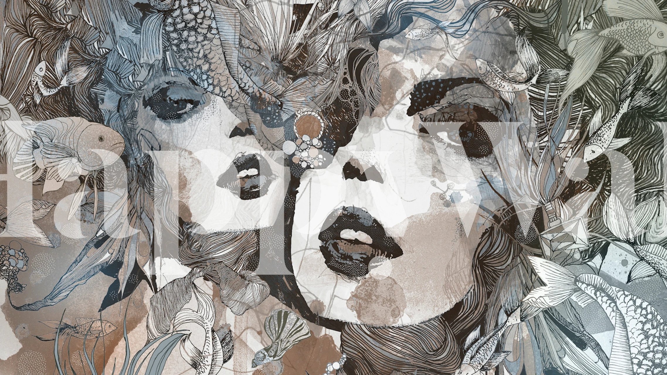 Tapeta Roller brown v štýlovej izbe