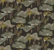 Vintage Iris & Lily Pad Botanical - Brown