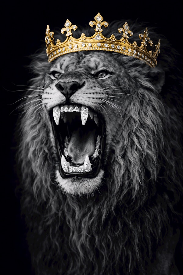Luxury Lion With Crown