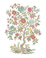 Antique Botanical Pomegranate wallpaper