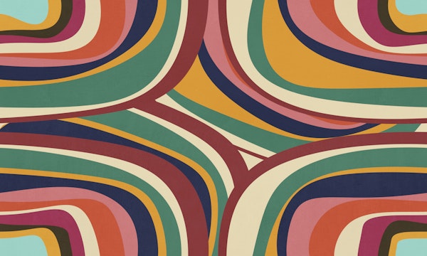 Psychedelic Abstract Rainbow