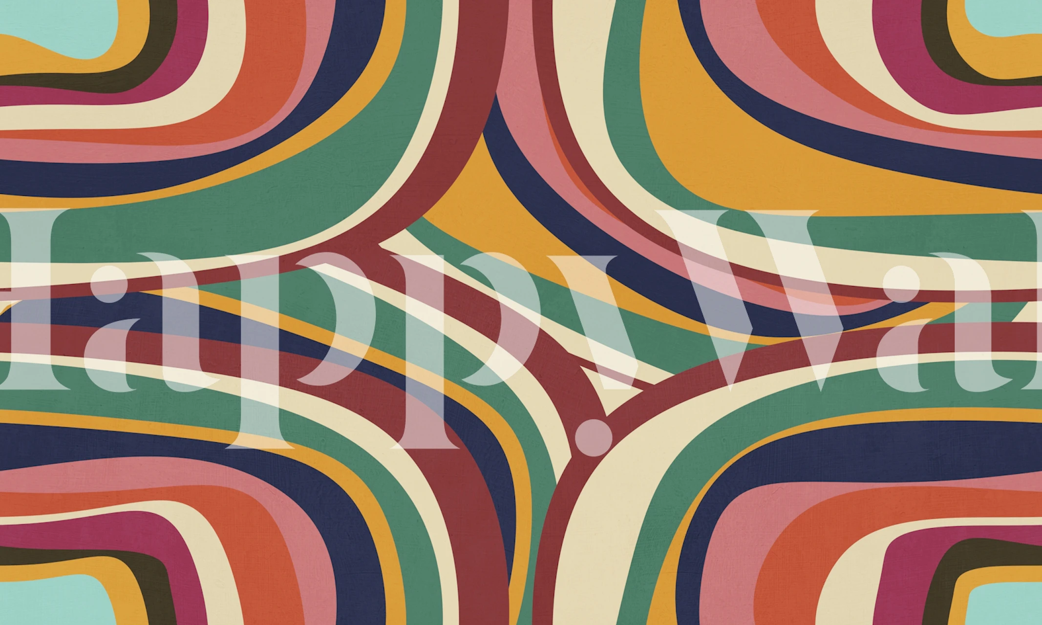 Psychedelic abstract rainbow wallpaper design