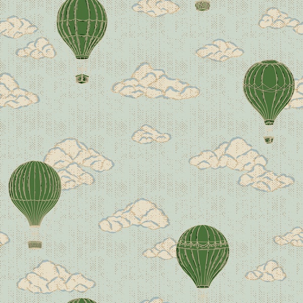 Retro Balloon Sky Nursery