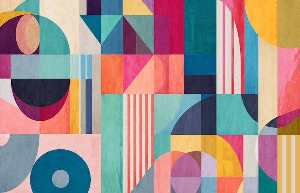 Modern Abstract Shapes and Stripes