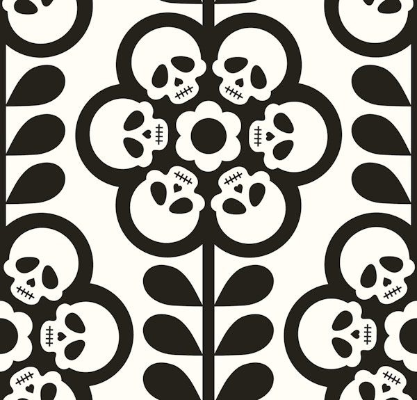 Scandi Skull Flowers