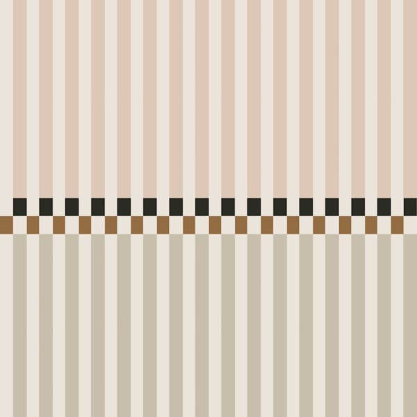 Scandi Stripes with Checker Trim