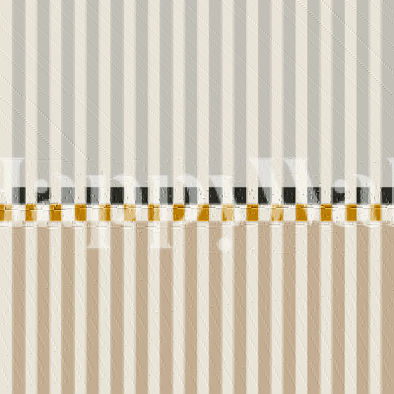 Scandi Stripes With Accent Band wallpaper in room