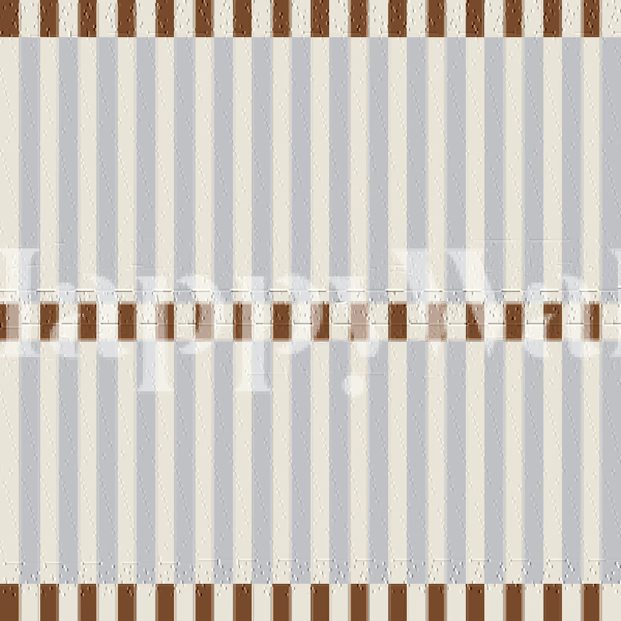 Coastal blue gray stripe bands wallpaper in a room