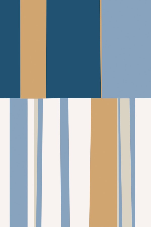 Mosaic Blue 4 | Organic Geometric Abstract