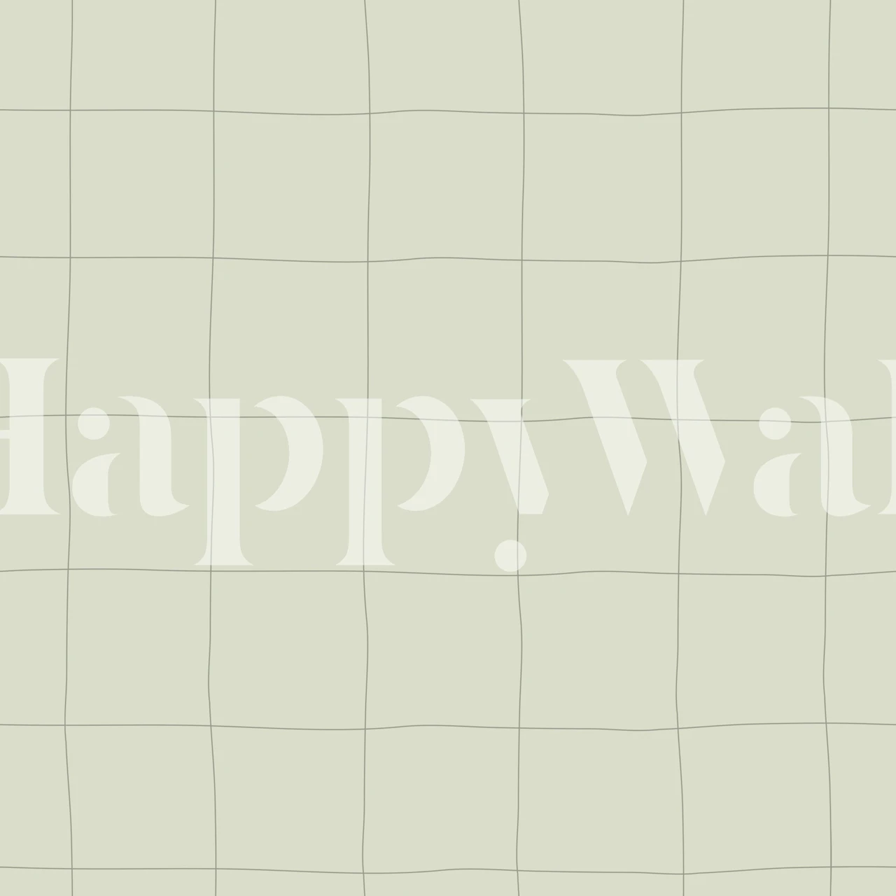 Hand drawn grid minimal wallpaper in a room