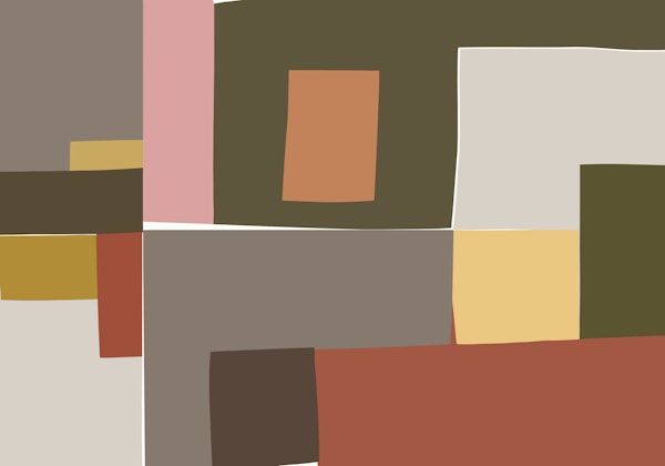 Mosaic Colorblocking | Olive & Tans