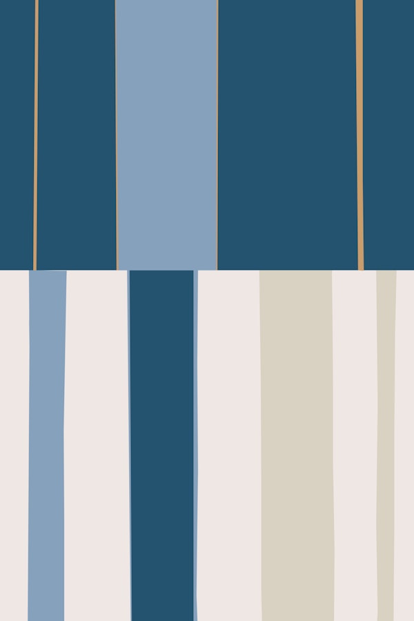 Mosaic Blue 2 | Organic Geometric Abstract