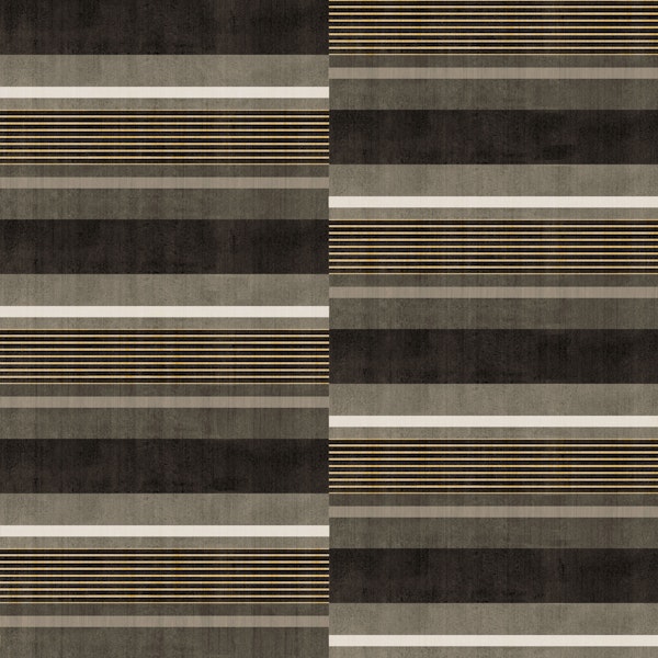 Modern Textured Horizontal Stripes - Brown