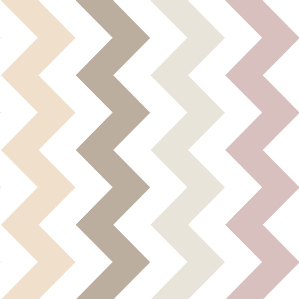Blush and Cream Chevron