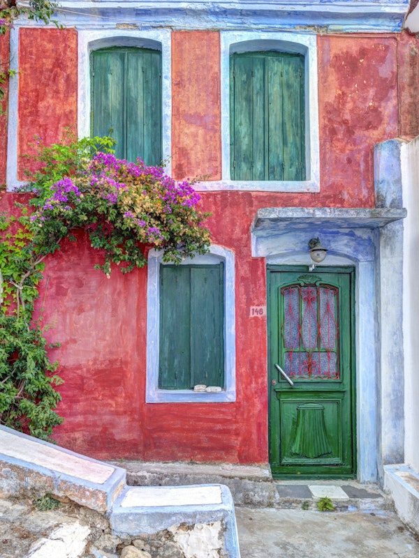 Mediterranean Red House Facade