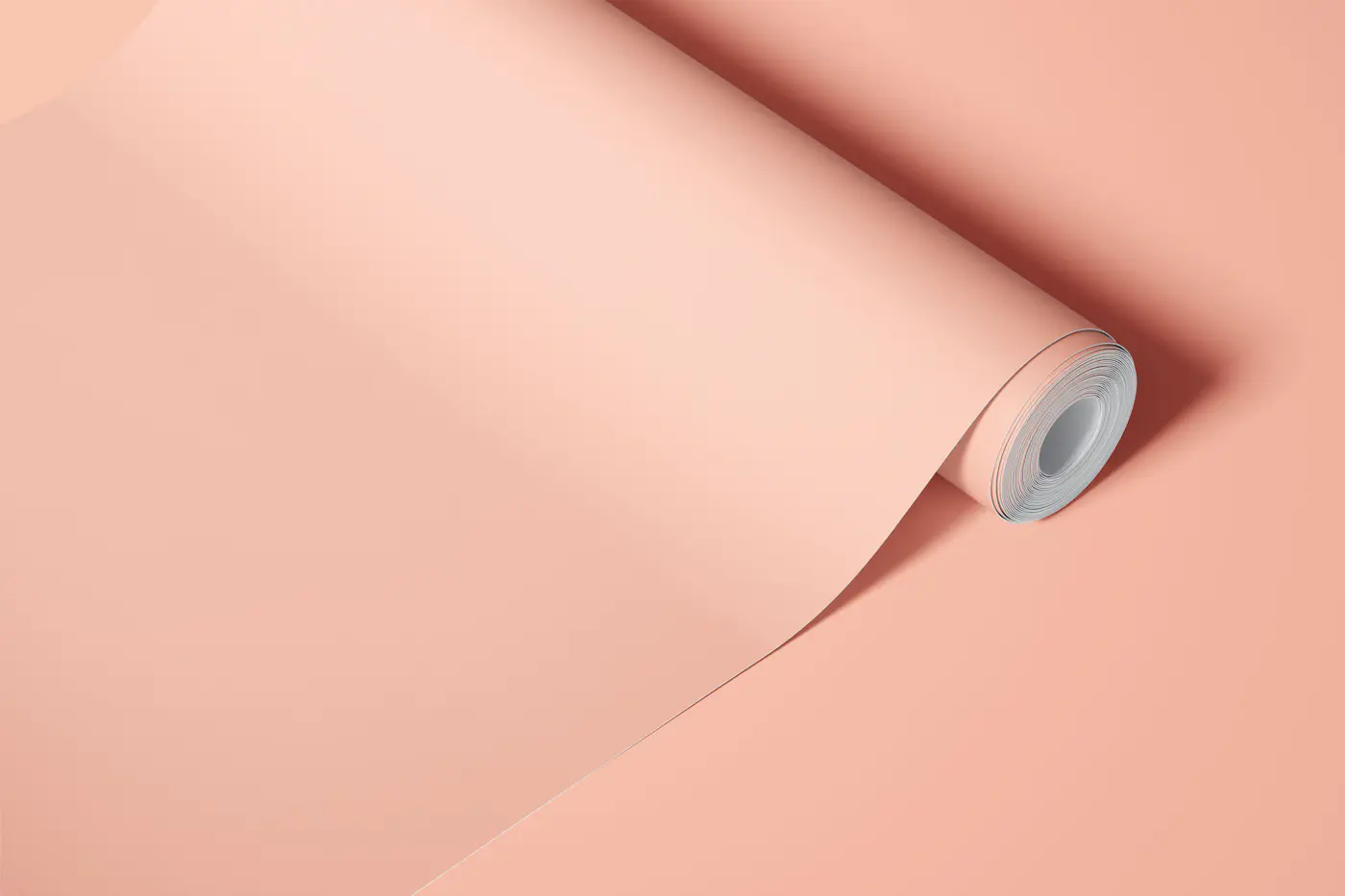 Soft Peach Minimal Solid wallpaper roll