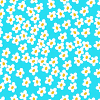 Cheerful Daisies Sky Blue tapeta