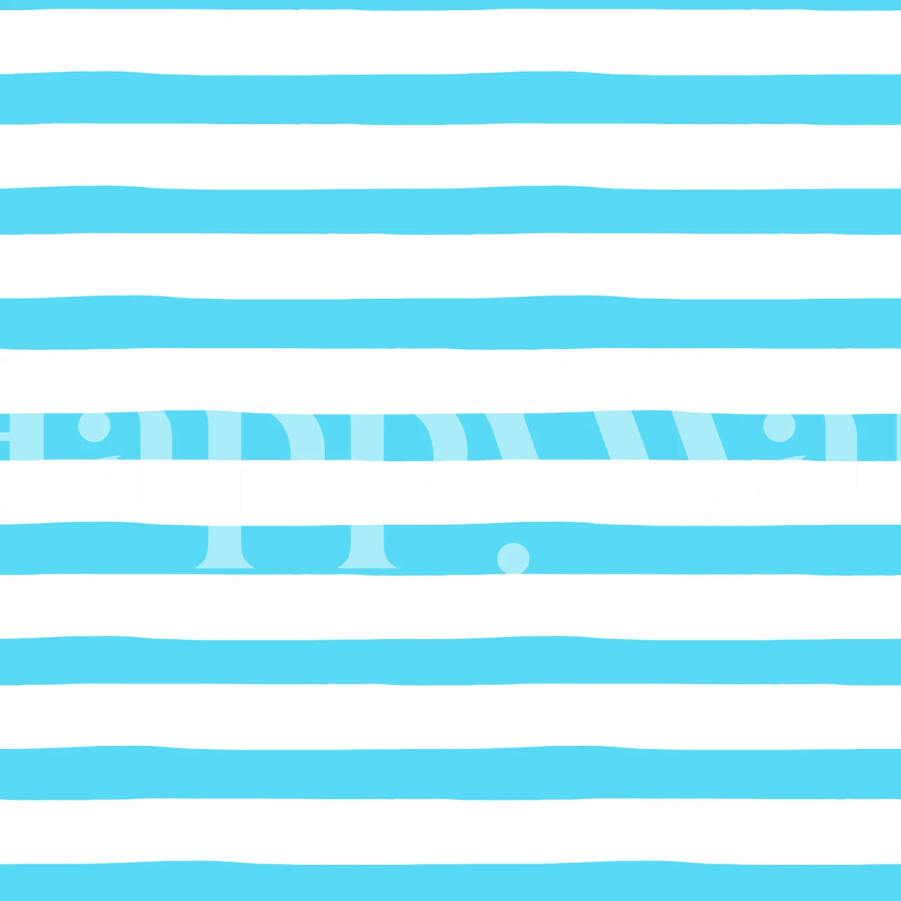 Ocean Blue Horizontal Stripes Tapete in einem Raum