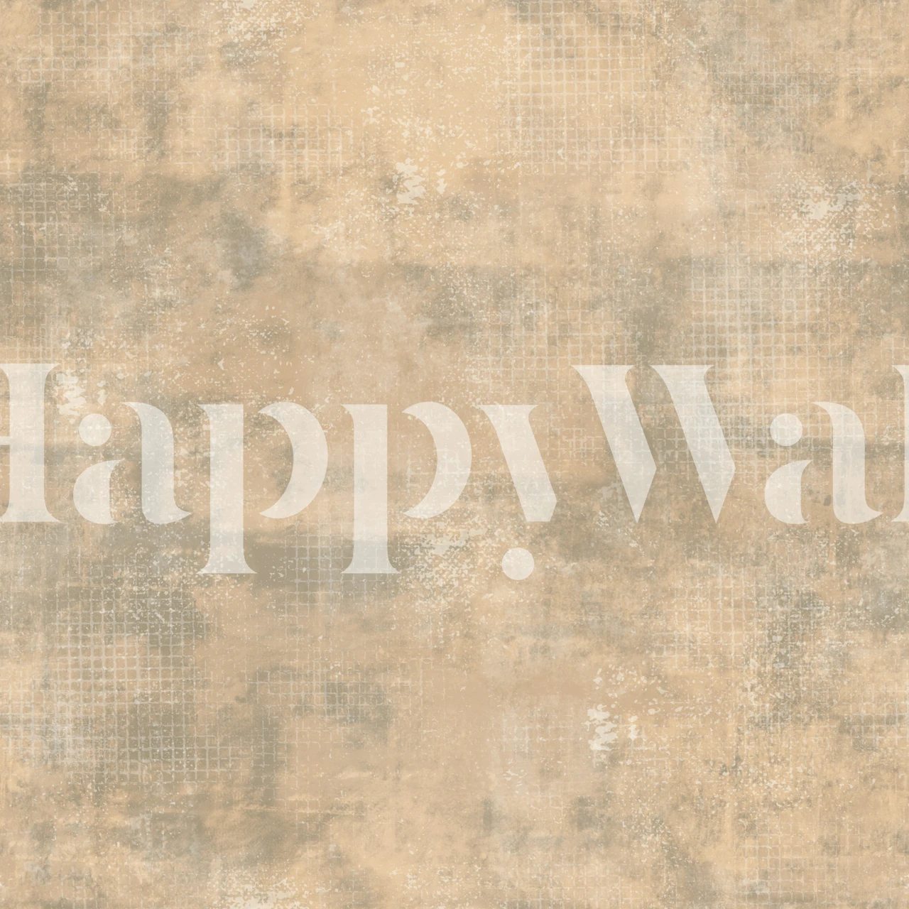 Aged stucco beige neutral wallpaper in a room